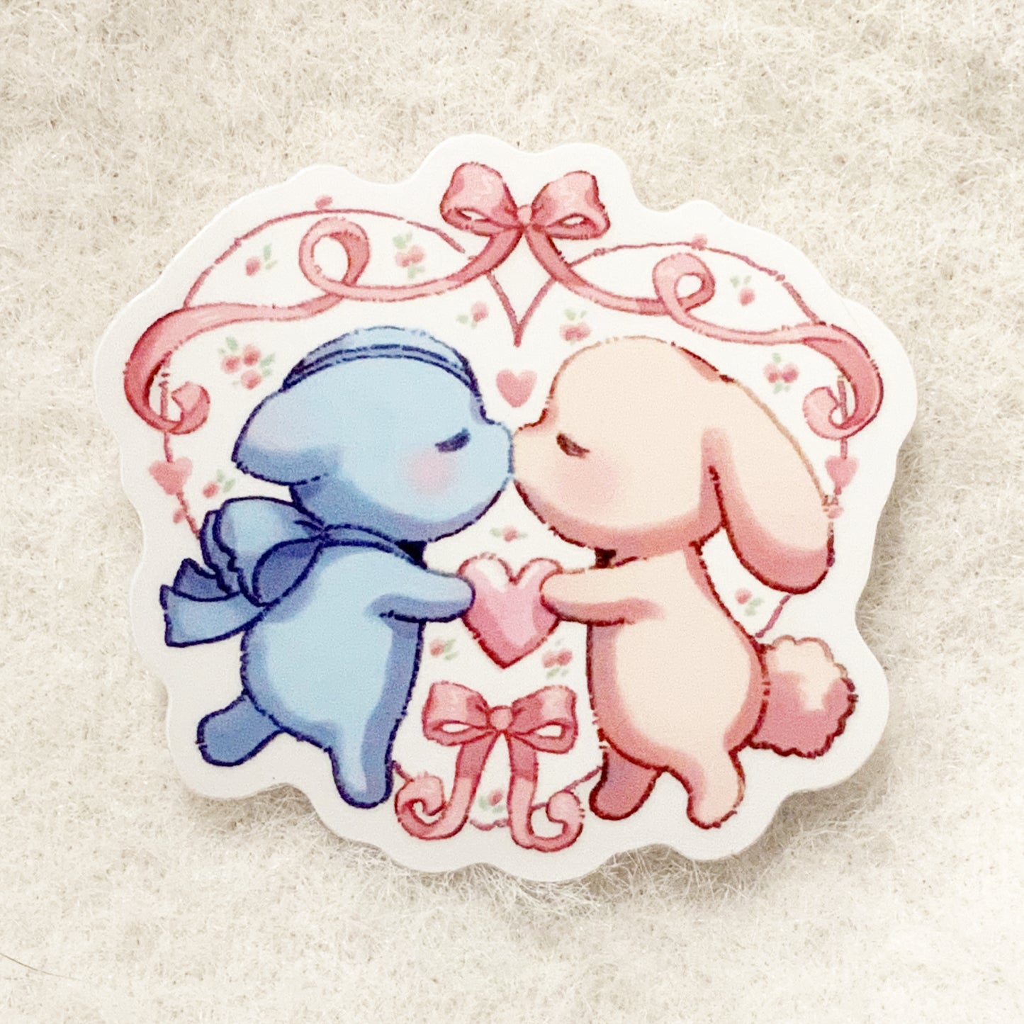 Cute Kissing Sticker