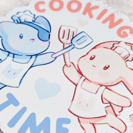 Bunny & Kitty Cooking Time Magnet!