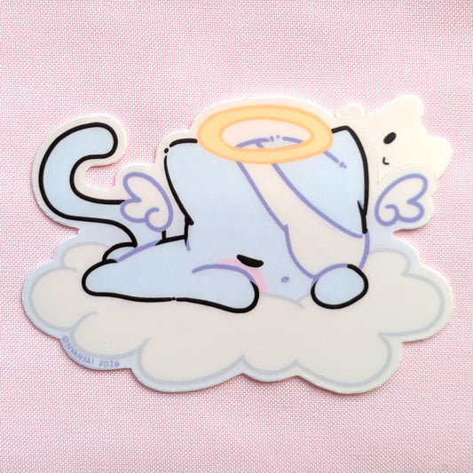 kawaii sleepy cat sticker