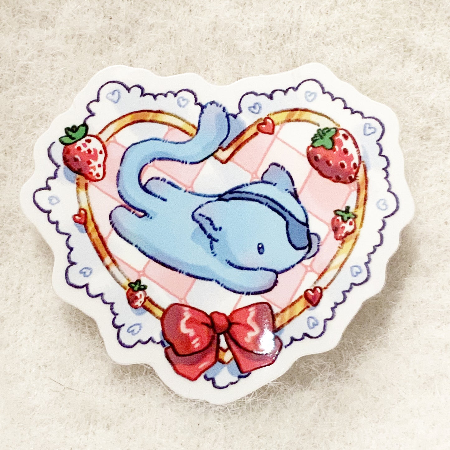 Cute Kitty Heart Sticker