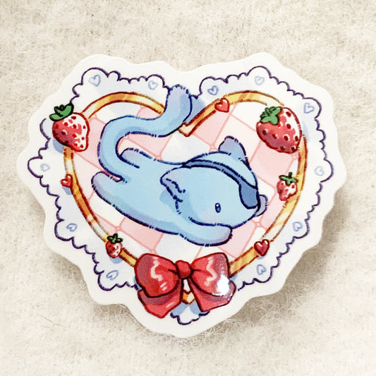 Cute Kitty Heart Sticker