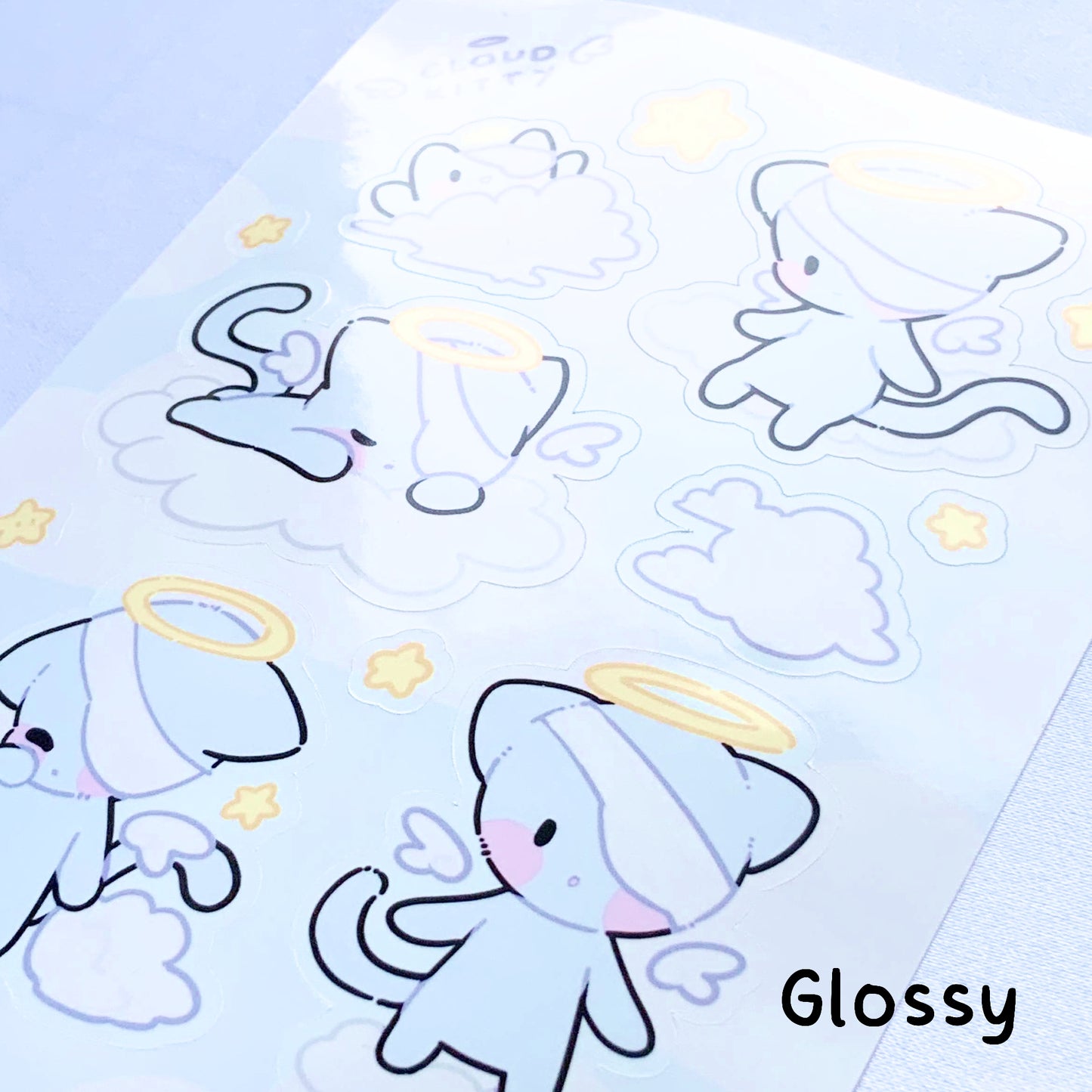 Cloud Kitty Sticker Sheet