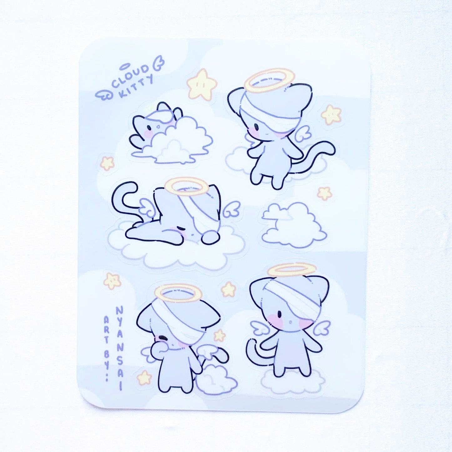 Cloud Kitty Sticker Sheet