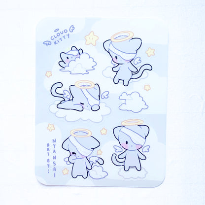 Cloud Kitty Sticker Sheet