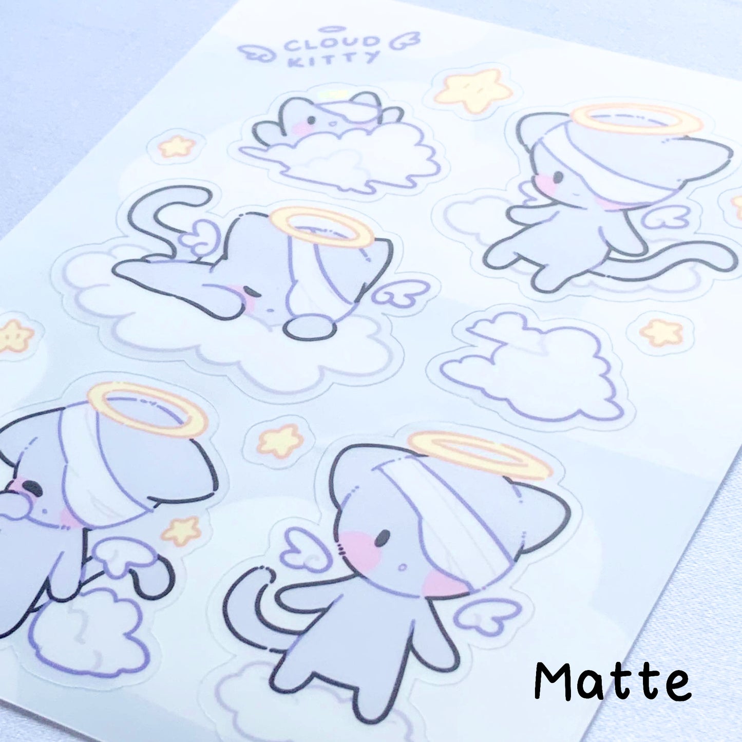 Cloud Kitty Sticker Sheet