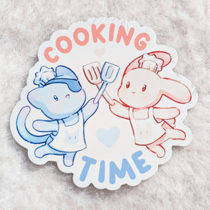 Bunny & Kitty Cooking Time Magnet!