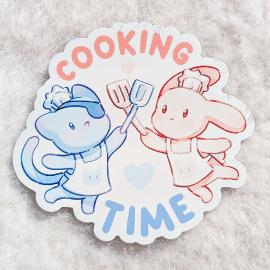 Bunny & Kitty Cooking Time Magnet!
