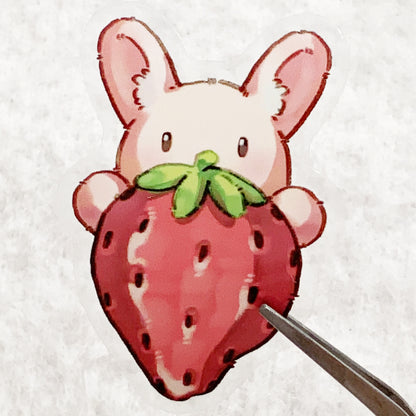 Strawberry Bunny Sticker