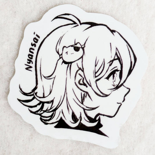 Nyansai Side Profile Sticker