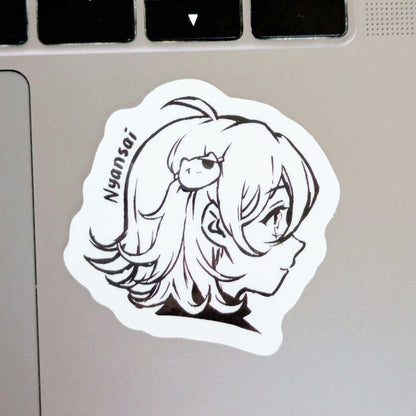Nyansai Side Profile Sticker